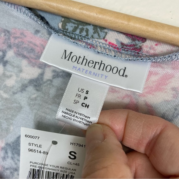 Motherhood Maternity Floral Fitted Dress Size Small NWT - Picture 3 of 8